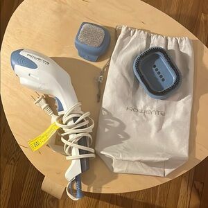Rowenta White and Blue Handheld / Travel Steamer